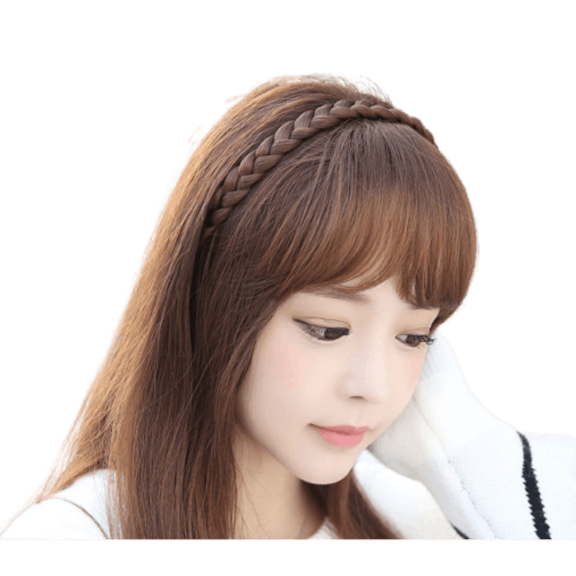 วิกผมหน้าม้า พร้อมที่คาดผมเปีย 1