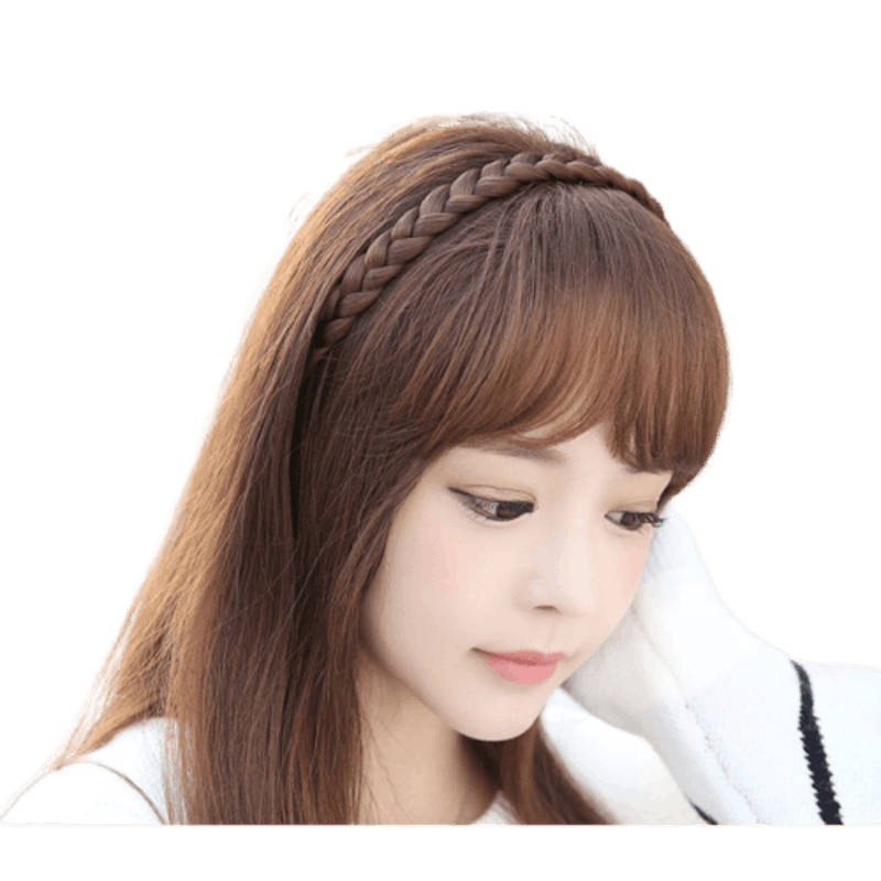 วิกผมหน้าม้า พร้อมที่คาดผมเปีย 1