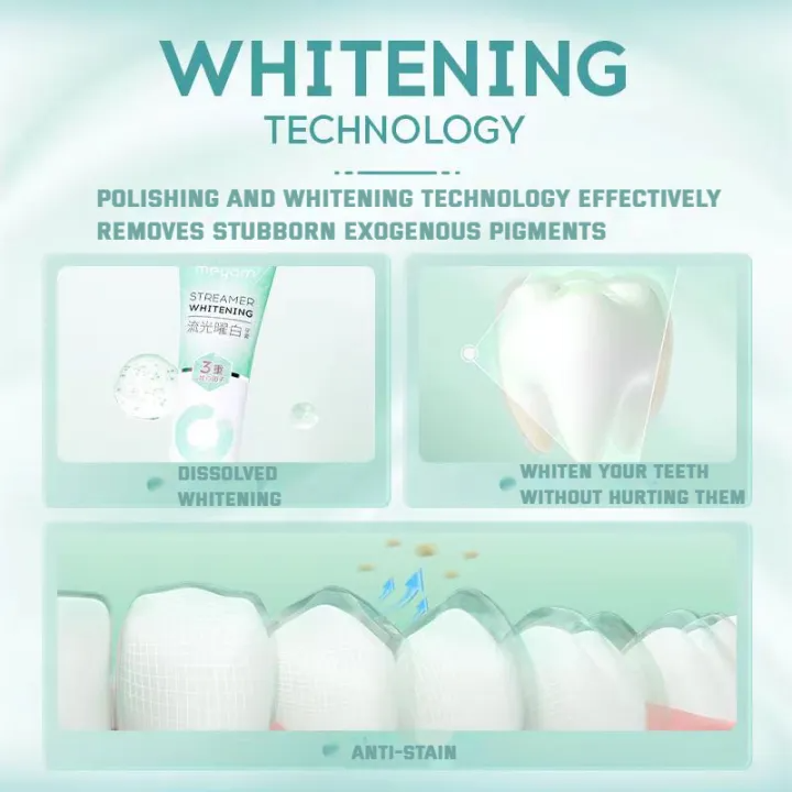 ยาสีฟันฟอกฟันขาว Whitening Toothpasteamer 3