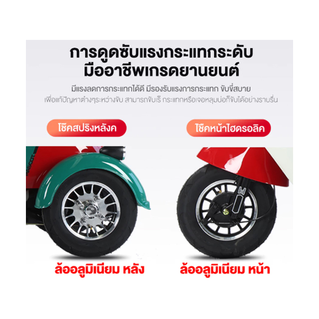 มอเตอร์ไซค์ไฟฟ้า 1000W 20AH 2