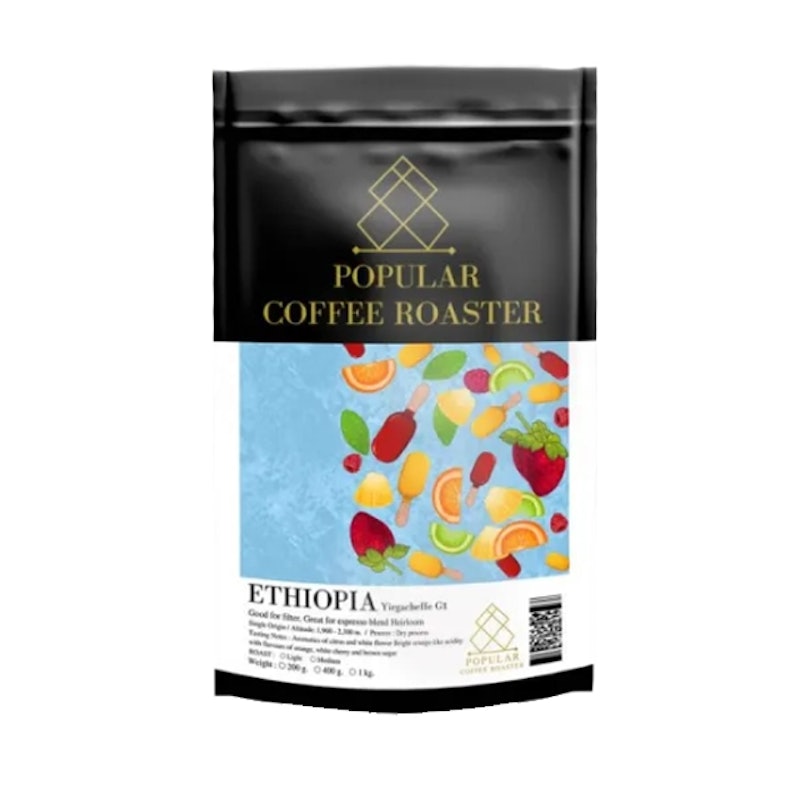 เมล็ดกาแฟคั่ว Ethiopia Yirgachaffe 1