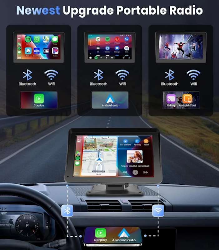 7 in Wireless Carplay Android Auto 2