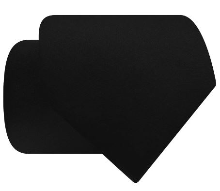Necktie Black Solid 2