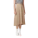 G2000 Brown Color Ponte Paneled Midi Skirt Model 1