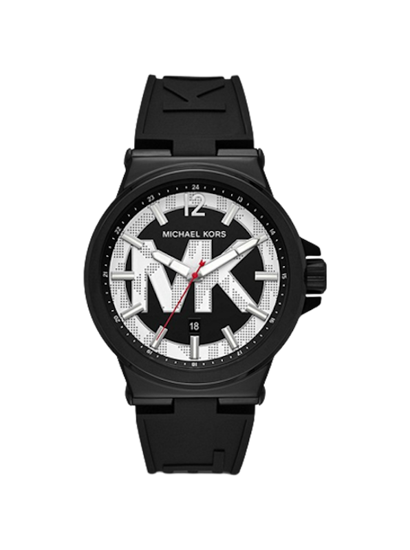 นาฬิกา Michael Kors สำหรับผู้ชาย รุ่น Oversized Dylan Black-Tone and Silicone Watch 1