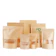 acplusglobal ถุงซิปล็อกคราฟท์สีน้ำตาล 1