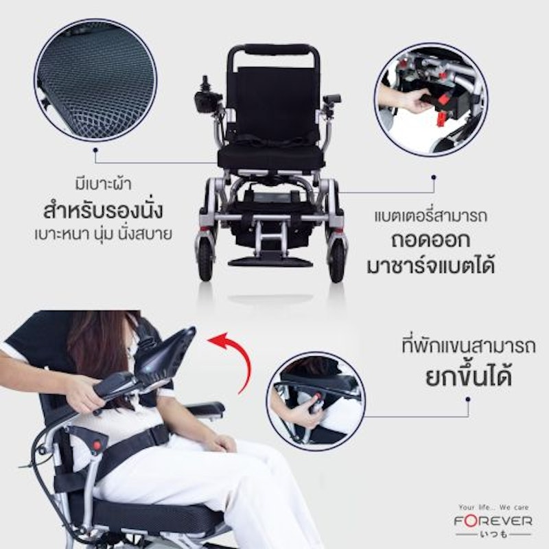 รถเข็นผู้สูงอายุไฟฟ้า รุ่น Elite Gold 5 3