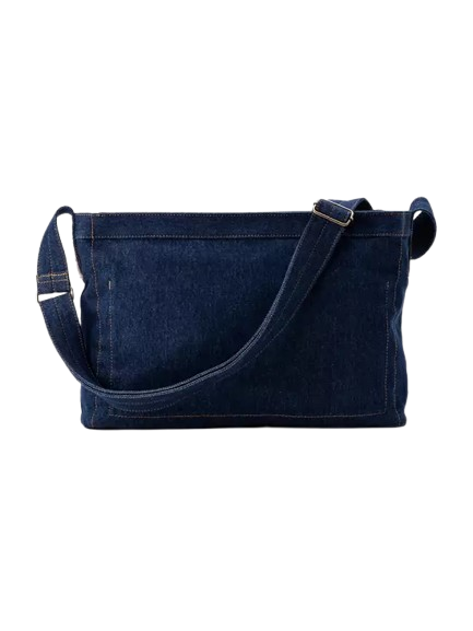  Men's Heritage Messenger Bag Blue 2