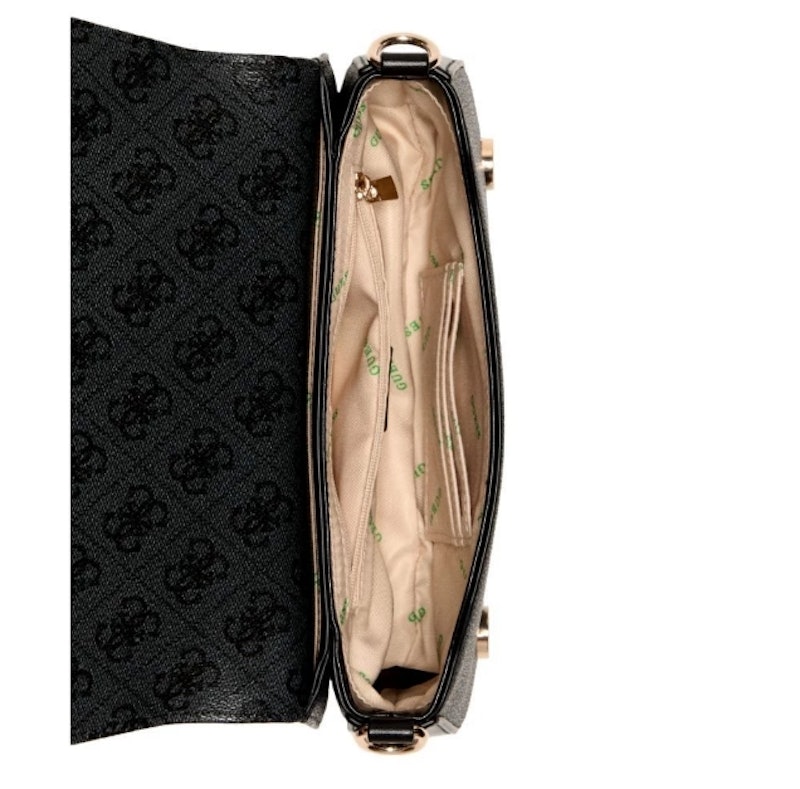 ECO MIETTA Flap Shoulder Bag Black 4