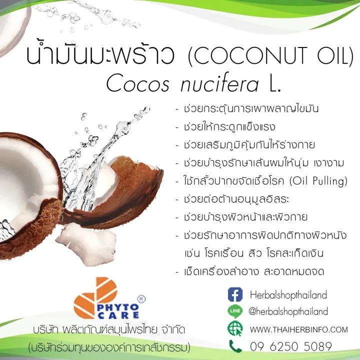น้ำมันมะพร้าวบริสุทธ์ 100% สกัดเย็น 2