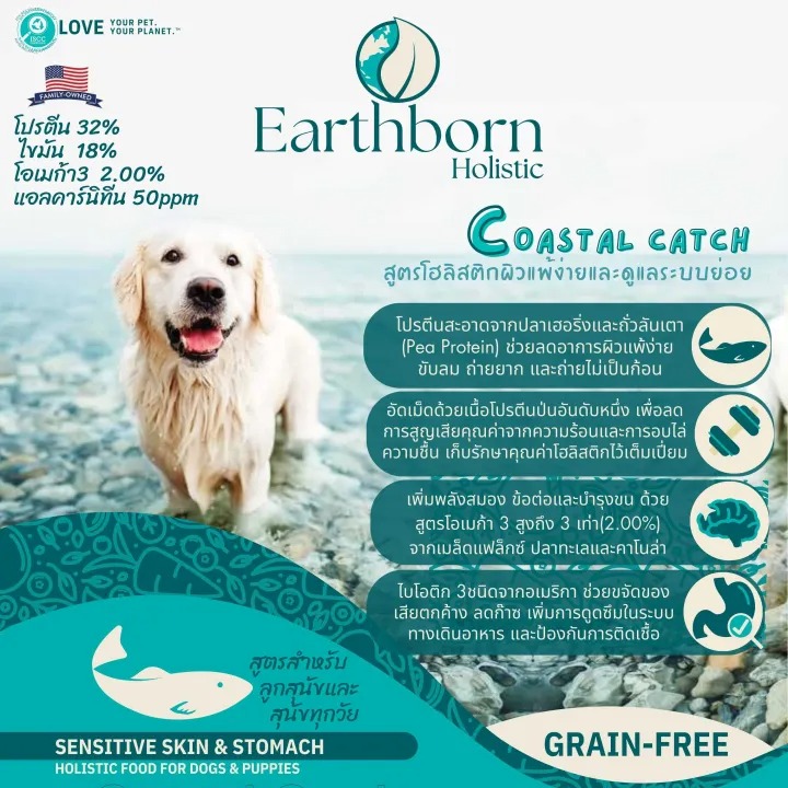 Coastal Catch อาหารสุนัข สูตรโฮลิสติก 2