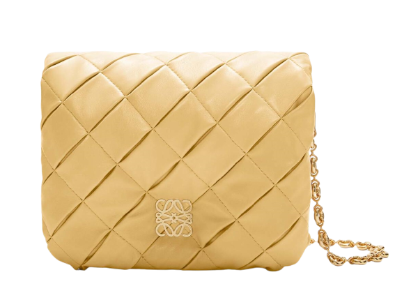 กระเป๋า Loewe รุ่น Puffer Goya Bag In Pleated Shiny Nappa Lambskin 4