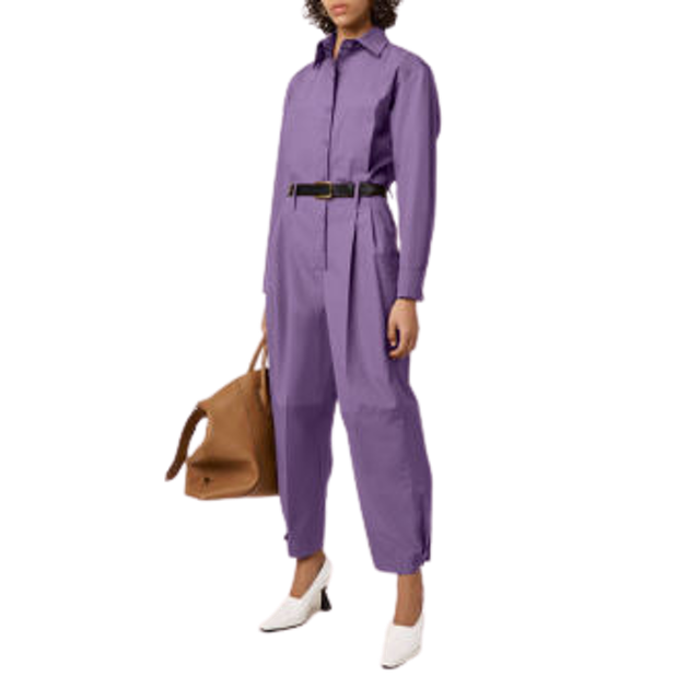 จั๊มสูทขายาว Tapered Long Sleeve Jumpsuit Ladies Casual Loose Playsuit Romper 1
