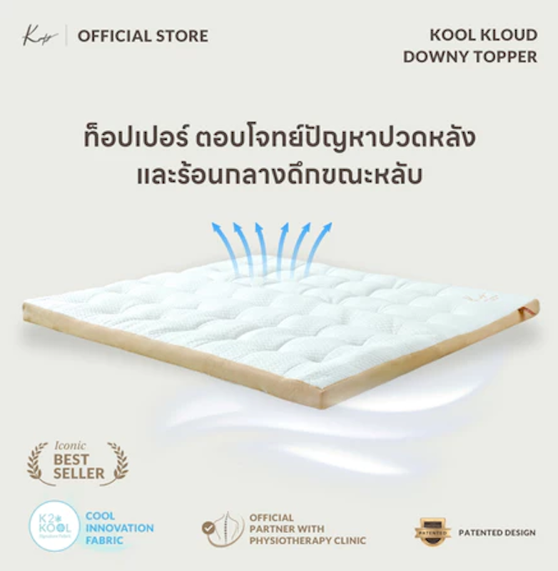 ท็อปเปอร์ Kool Kloud Downy Topper 3