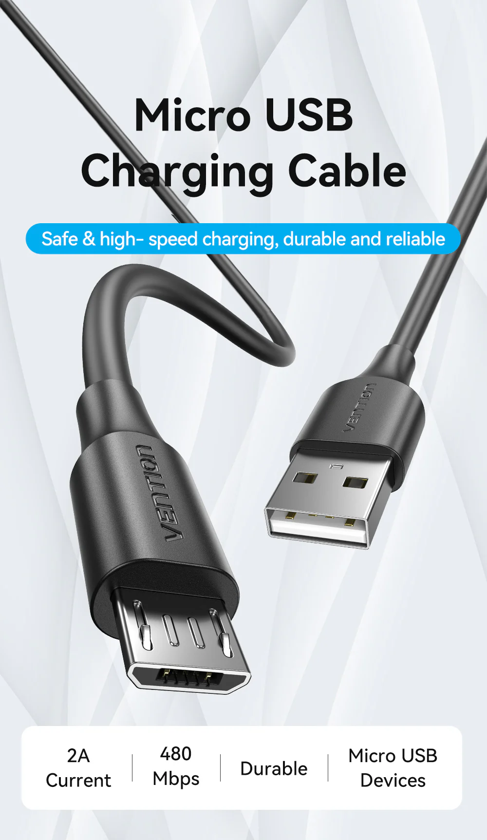  สายชาร์จ Micro USB 2A 1.5 เมตร 2