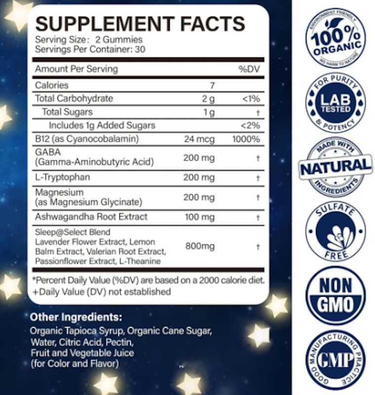 Sleep Melatonin Free Gummies 3