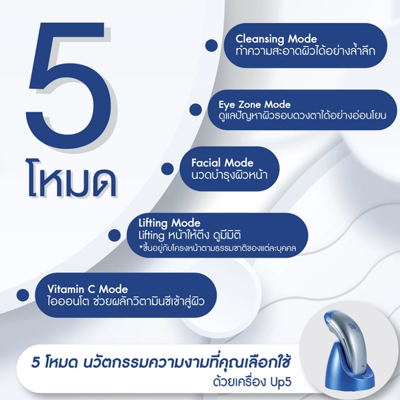 เครื่องนวดหน้า รุ่น Up5 3