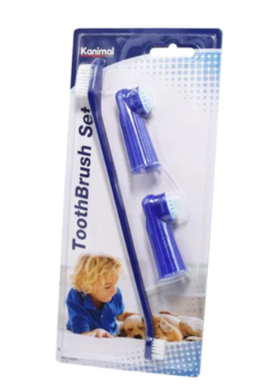 ชุดแปรงสีฟันสัตว์เลี้ยง Pet Toothbrush Set 2