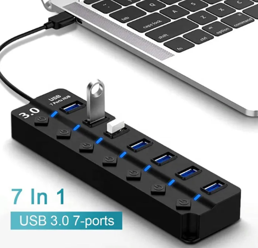 อะแดปเตอร์ฮับ USB 3.0 7 พอร์ต 3