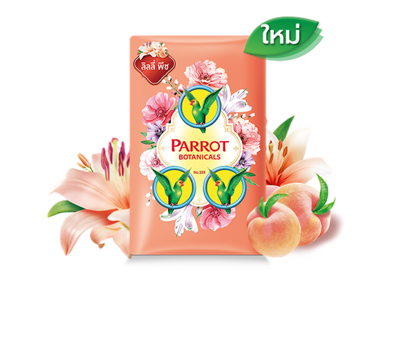 สบู่นกแก้ว Parrot Botanical Bar - Lilly Peach (ลิลลี่ พีช) 1