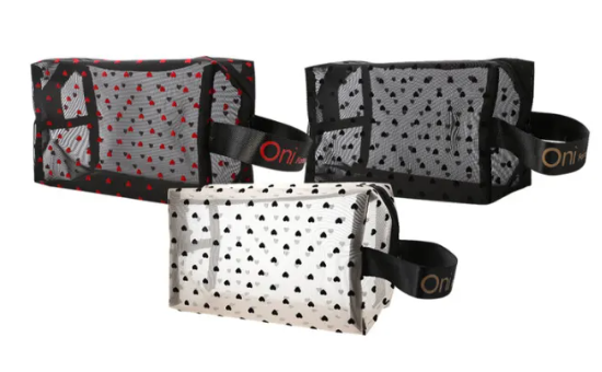 Oversize Square Mesh Cosmetic Bag 1