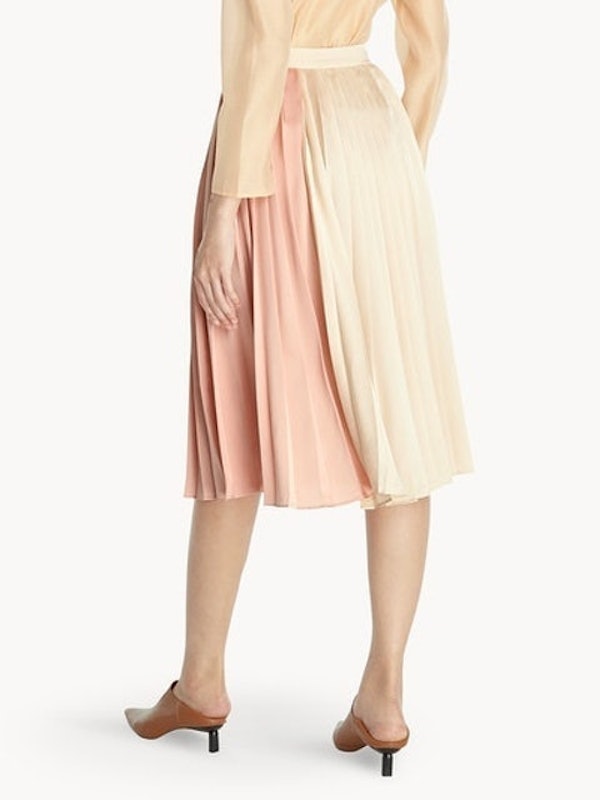 Two Tone Pleated Skirt 2
