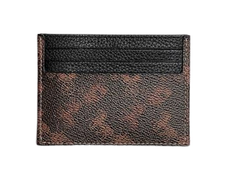 Card Case With Horse And Carriage Print สีน้ำตาล 1