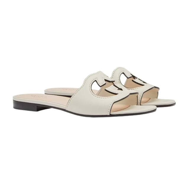 รองเท้าผู้หญิง GUCCI รุ่น Women's Interlocking G Cut-Out Slide Sandal 2