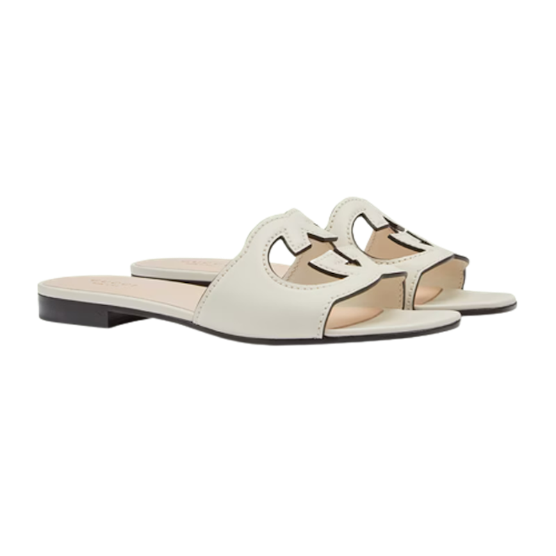 รองเท้าผู้หญิง GUCCI รุ่น Women's Interlocking G Cut-Out Slide Sandal 2