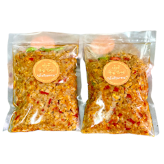 น้ำพริกมะขาม ทำจากเนื้ออกไก่ โปรตีนเน้น ๆ