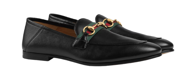 Men's Leather Horsebit Loafer With Web  2