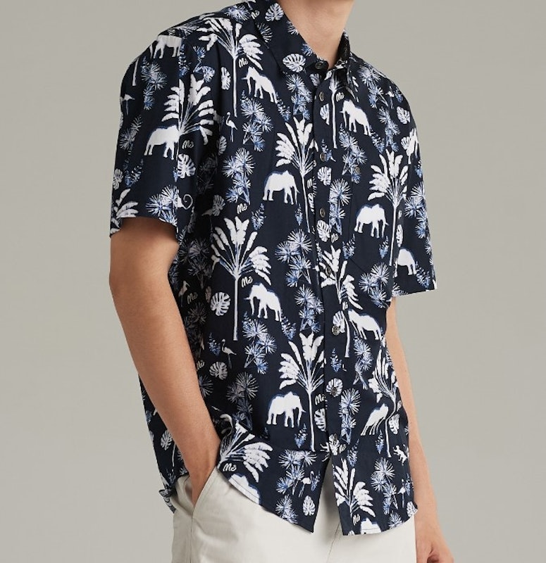 เสื้อเชิ้ตผู้ชายแขนสั้น MSSZ215 2