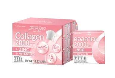 คอลลาเจน 2000 มก. สูตรซิงค์ กลิ่นฟรุ๊ตพั้นช์ 1