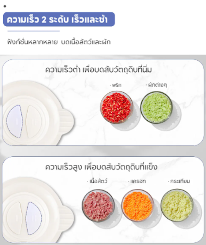 เครื่องปั่นพริก เครื่องบด Food Processors 2
