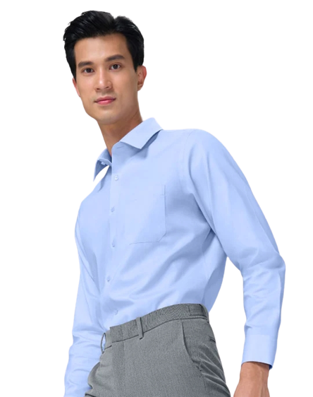 เสื้อเชิ้ต Slim Fit รุ่น GQWhite 3