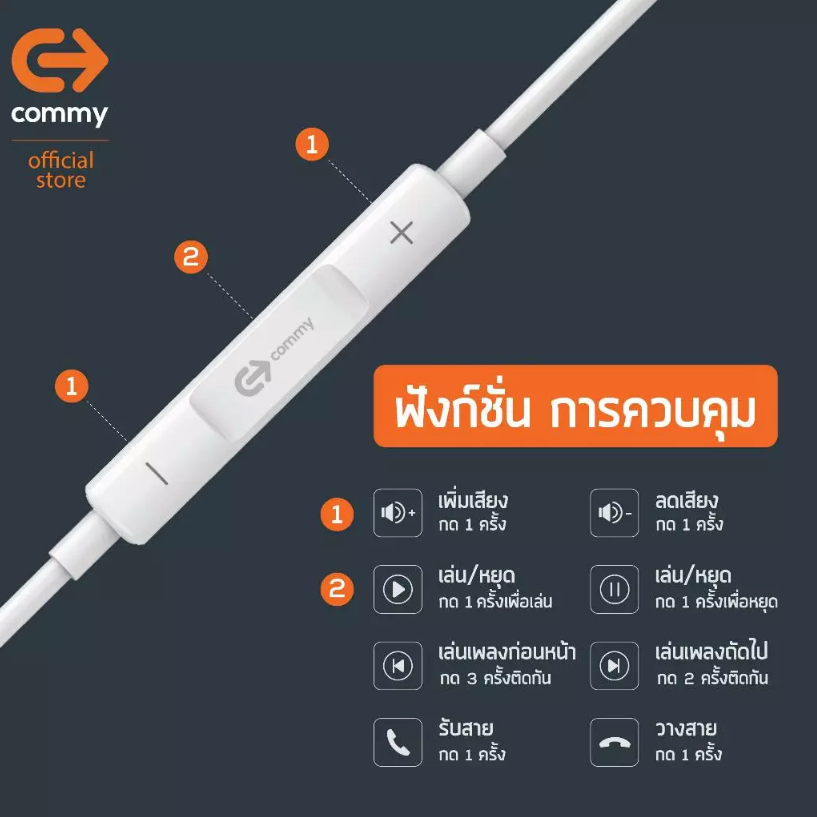 หูฟังมีสาย 2