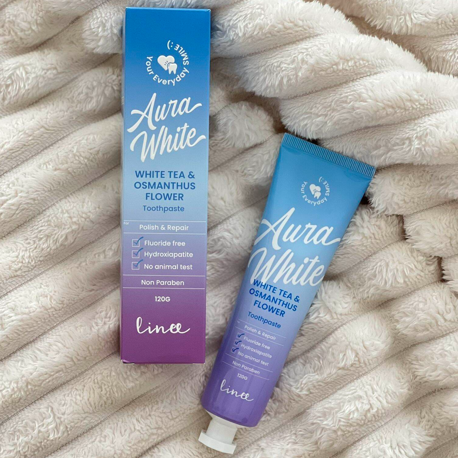 ยาสีฟันฟันขาว Aura White  2
