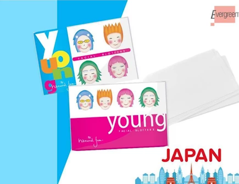 กระดาษซับหน้ามัน Young Natural Face Facial Blotters 2