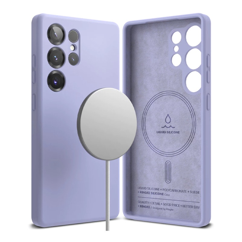 เคสสำหรับ Galaxy S25 รุ่น Silicone Magnetic 1