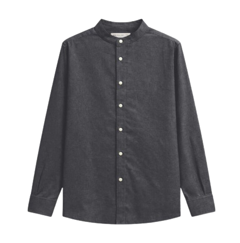 เสื้อเชิ้ตผู้ชาย Mandarin Collar Long Sleeve Shirt 1