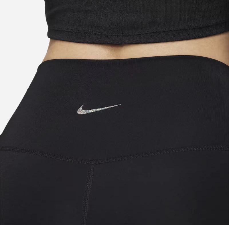 กางเกงโยคะ Dri-FIT Women's Yoga High-Rise 7/8 Leggings - Black 3