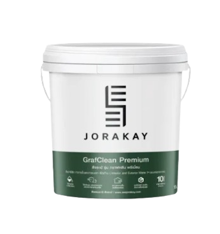 สีทาอาคารชนิดฟิล์มด้าน GrafClean Premium 1