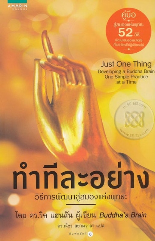 ทำทีละอย่าง (Just One Thing) : วิธีการพัฒนาสู่สมองแห่งพุทธะ 1