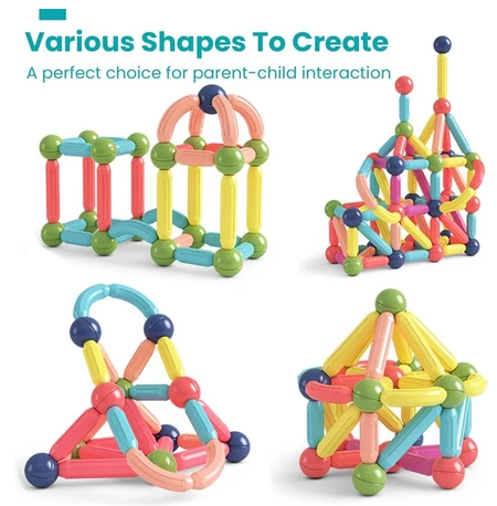 บล็อกตัวต่อแม่เหล็ก 3D Magnetic Sticks 25 ชิ้น 2