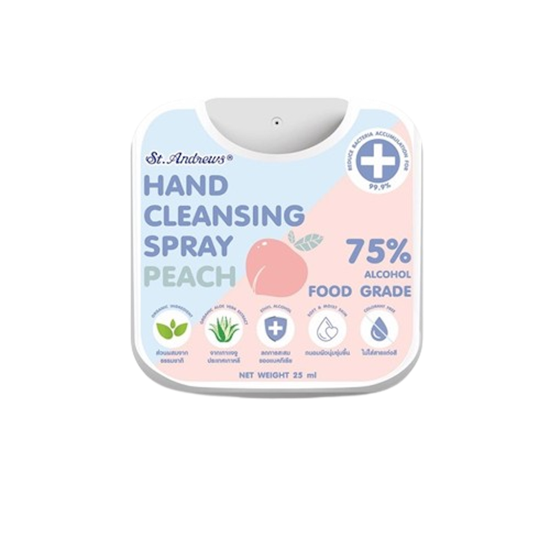 St.Andrews Hand Cleansing Spray Peach 1