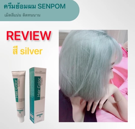 ครีมย้อมผม แม่สี Silver เทาเงิน 5