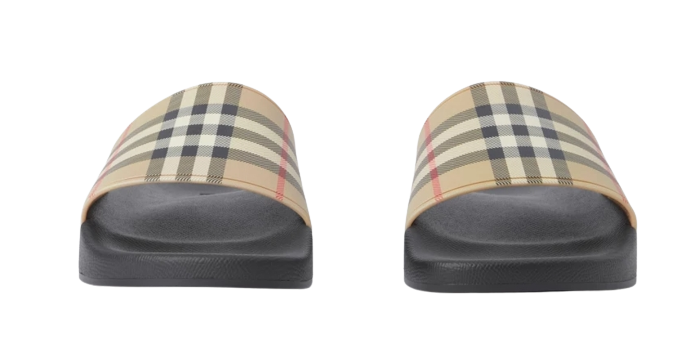 รองเท้าแตะแบรนด์เนม รุ่น Vintage Check Slides 3