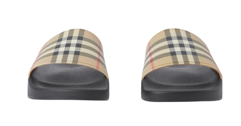รองเท้าแตะแบรนด์เนม รุ่น Vintage Check Slides 3