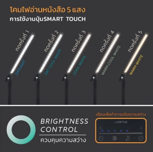 โคมไฟอ่านหนังสือ LUMI 5W 4
