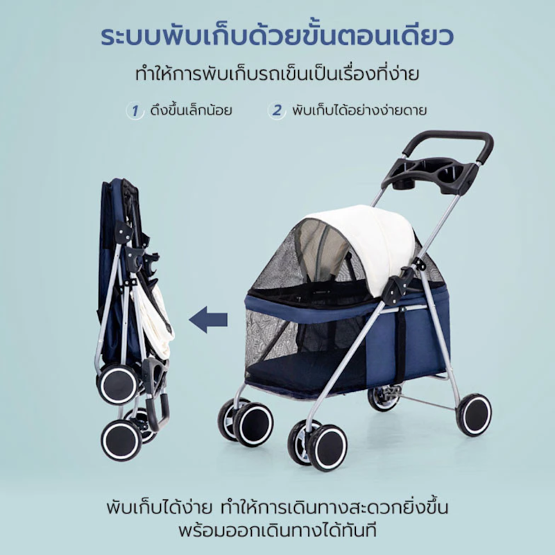 รถเข็นสัตว์เลี้ยง Pet Trolley 2